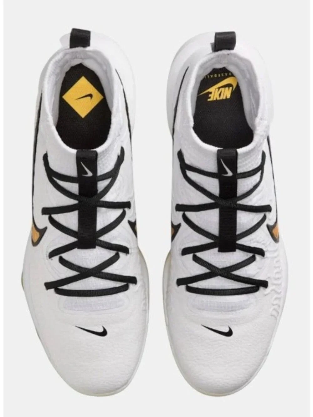 Nike Alpha Huarache NXT TPU White Black Baseball Cleats FZ8650-119 Men's 10 NEW